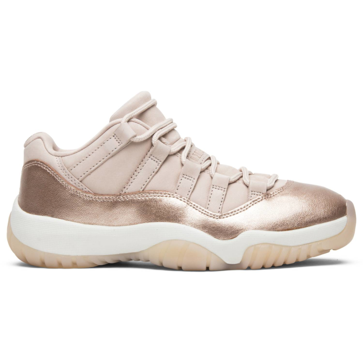 Grey and rose gold jordans sales