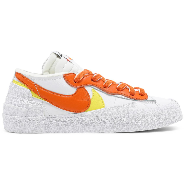 Tenis Nike Blazer Low Sacai White Magma Orange