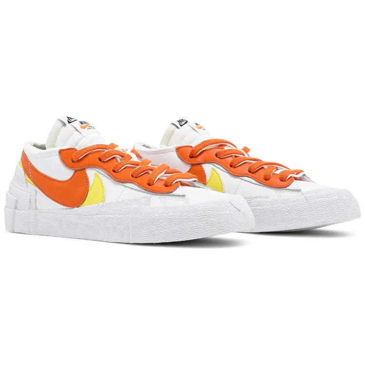 Tenis Nike Blazer Low Sacai White Magma Orange