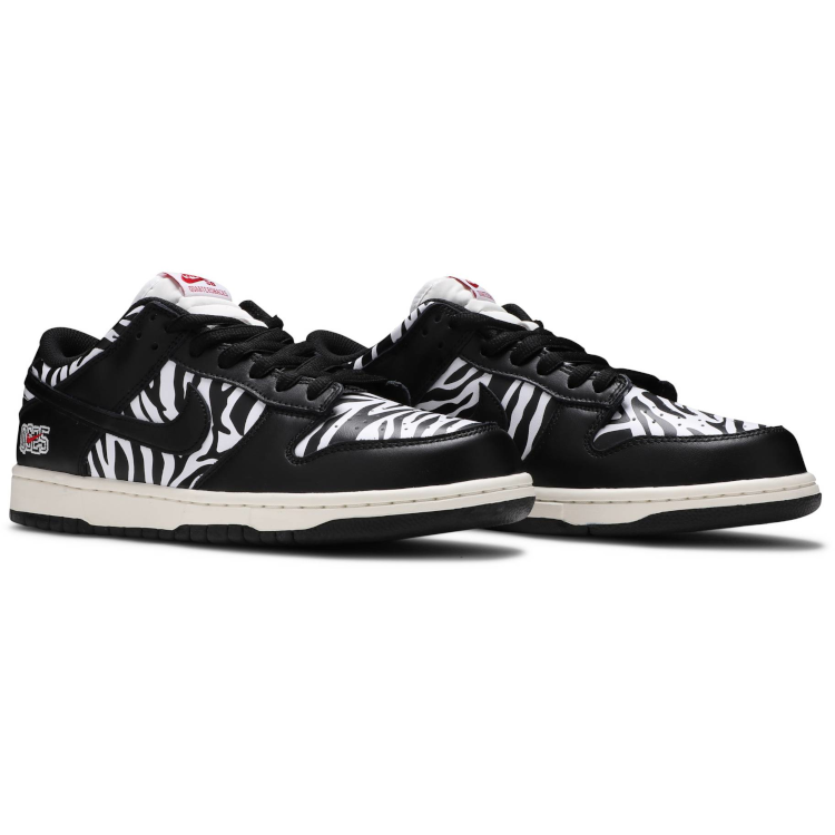 Tenis Nike Sb Dunk Low Quartersnacks Zebra