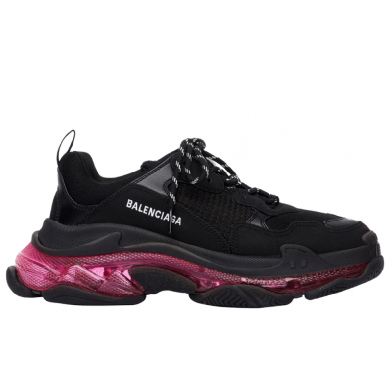 Tenis Balenciaga Triple S Clear Sole Neon Pink