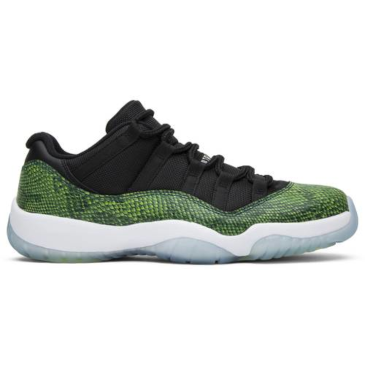 Tenis Jordan 11 Low Green Snakeskin