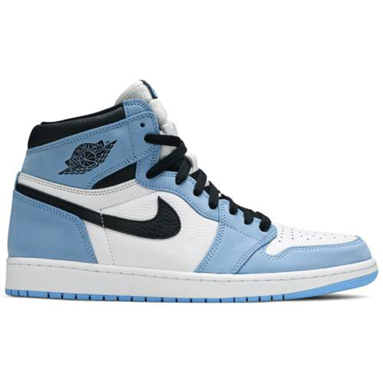 Tenis Air Jordan 1 High White University Blue Black