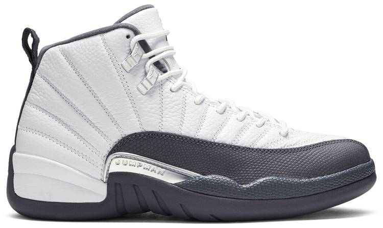 Tenis Jordan 12 White Dark Grey