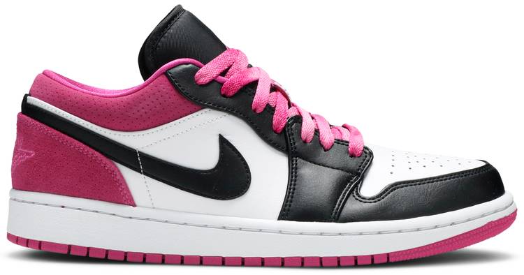 Tenis Air Jordan 1 Low Black Active Fuchsia
