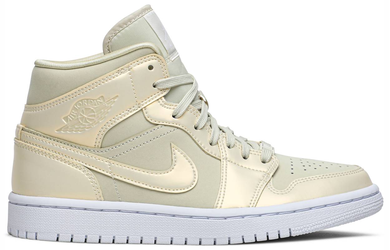 Tenis Air Jordan 1 Mid Goose Feather Yellow