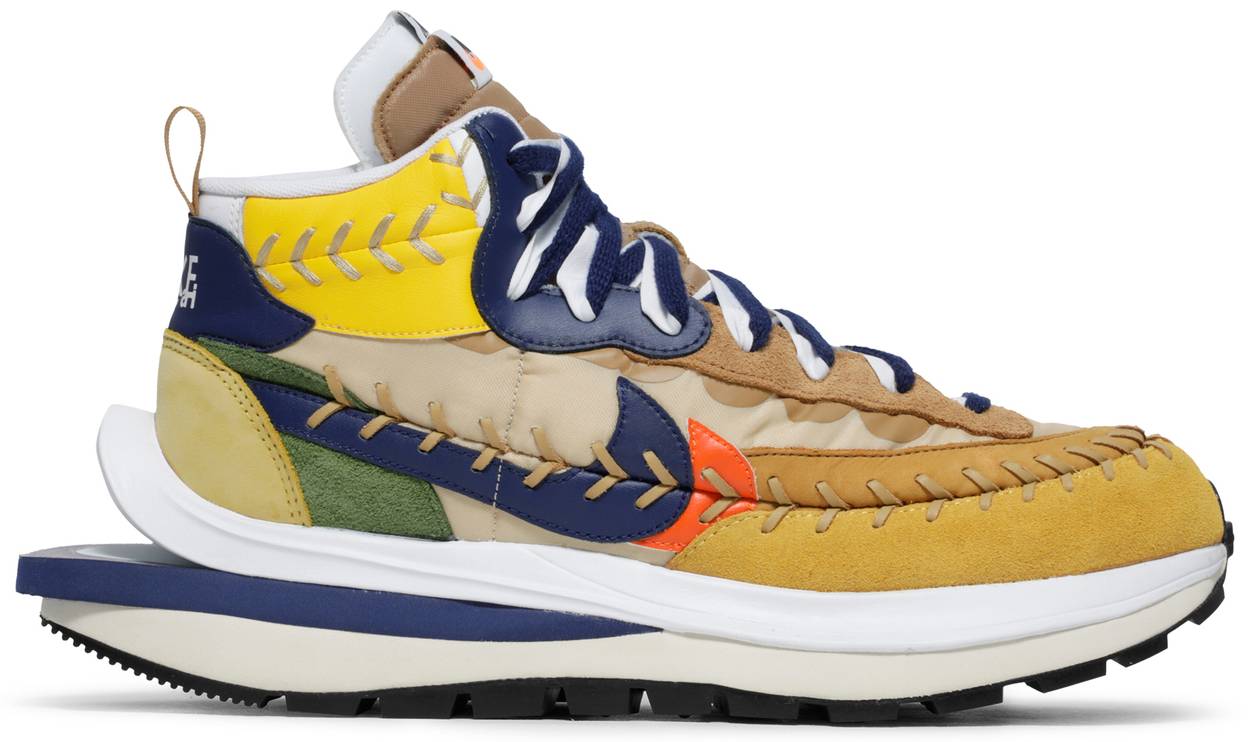 Tenis Nike Vaporwaffle Sacai Jean Paul Gaultier Sesame Blue