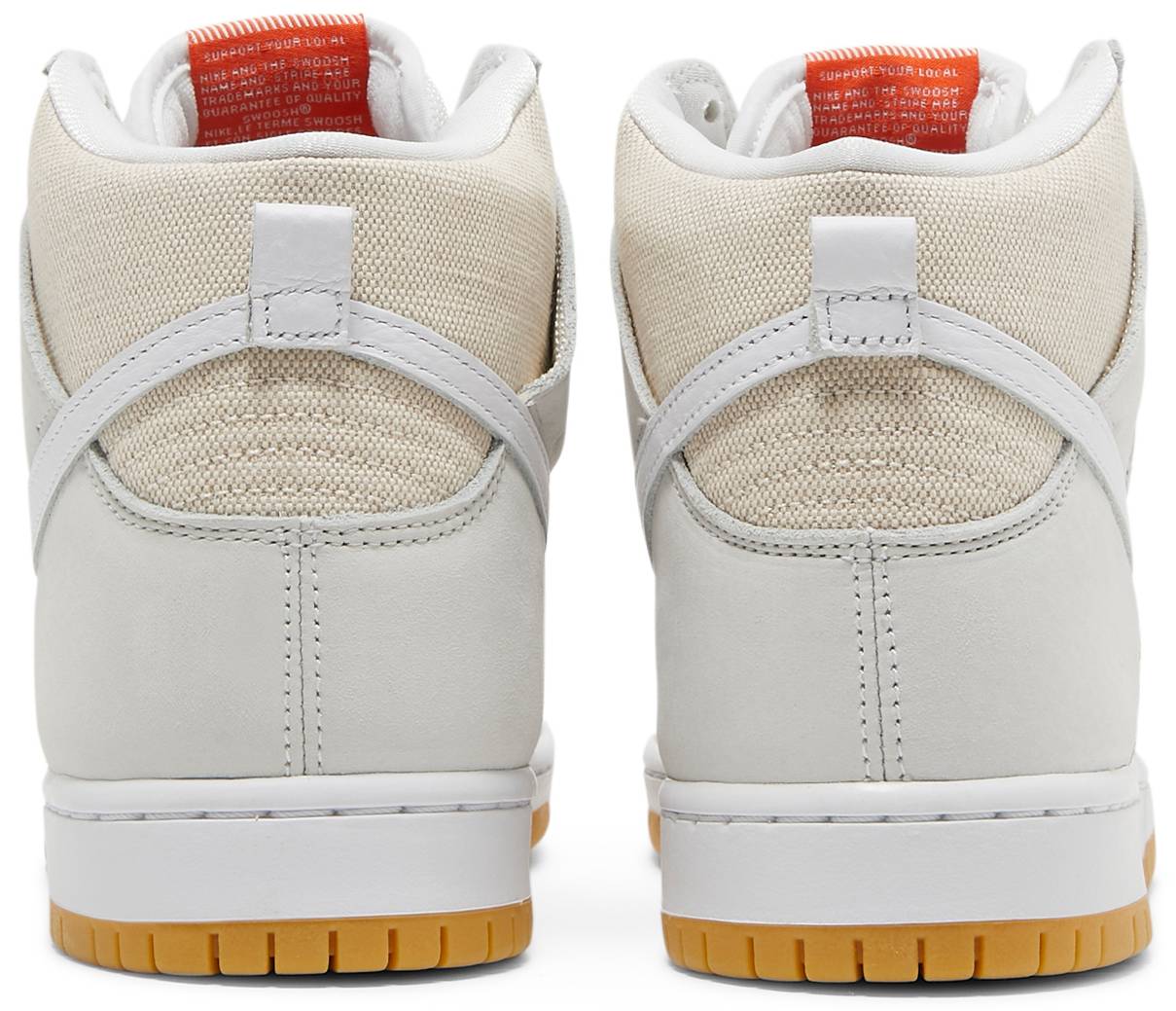 Tenis Nike Sb Dunk High Pro Iso Orange Label Unbleached Natural