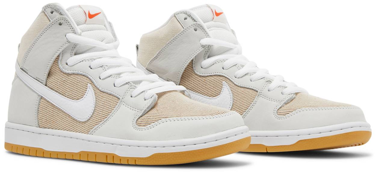 Tenis Nike Sb Dunk High Pro Iso Orange Label Unbleached Natural
