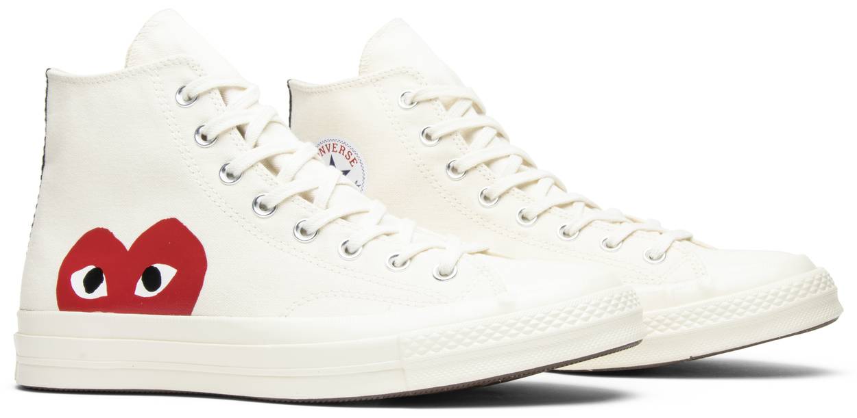 Tenis Converse Chuck Taylor All Star 70s Hi Comme Des Garçons Play White