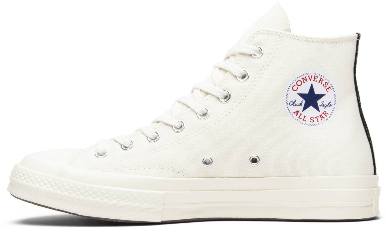 Tenis Converse Chuck Taylor All Star 70s Hi Comme Des Garçons Play White