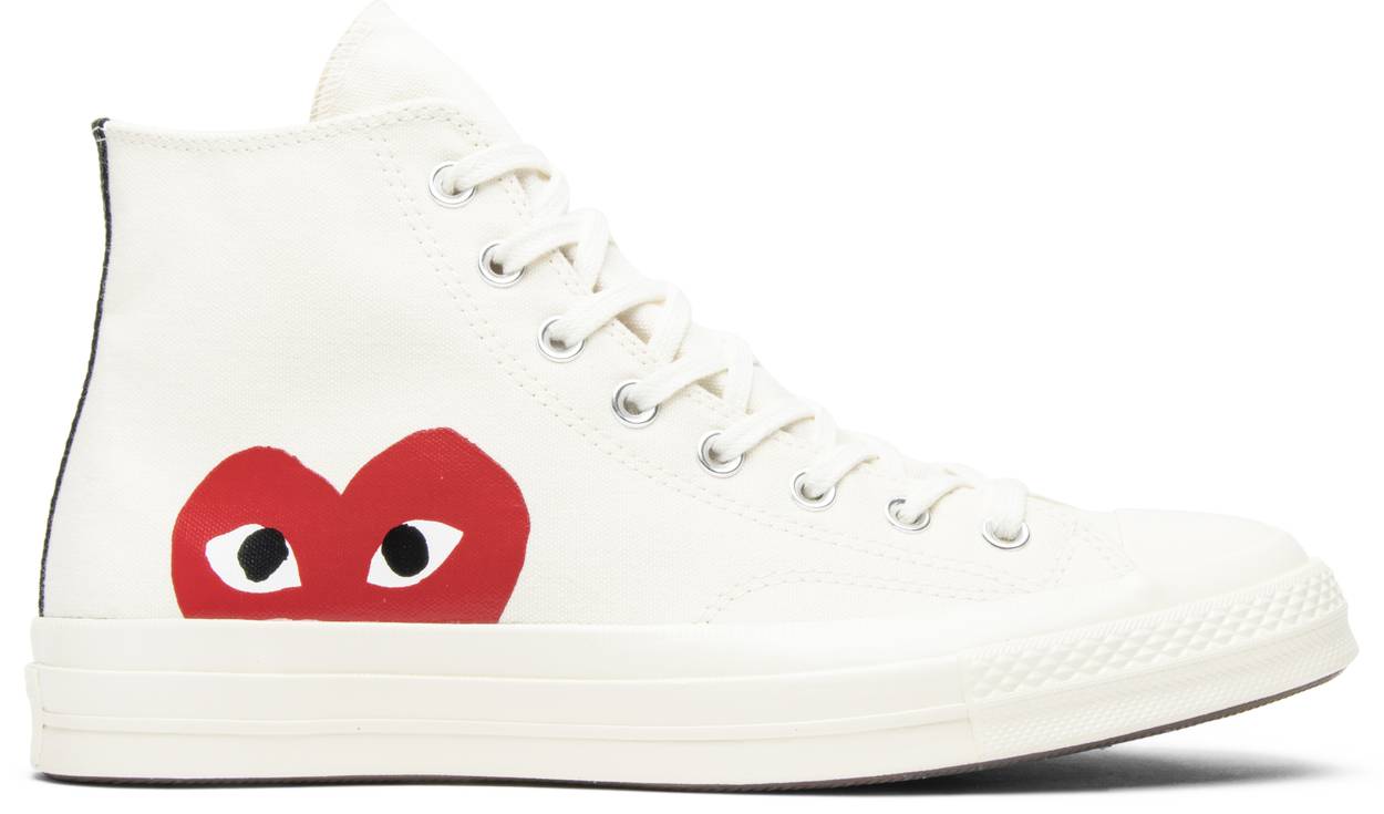 Tenis Converse Chuck Taylor All Star 70s Hi Comme Des Garçons Play White