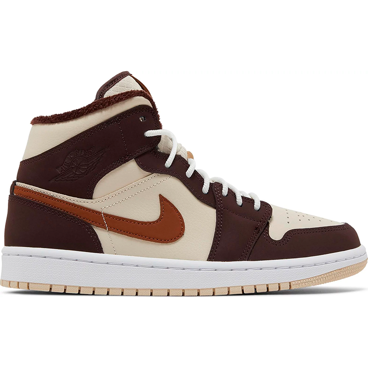 Tenis Air Jordan 1 Mid Se Brown Basalt Oatmeal