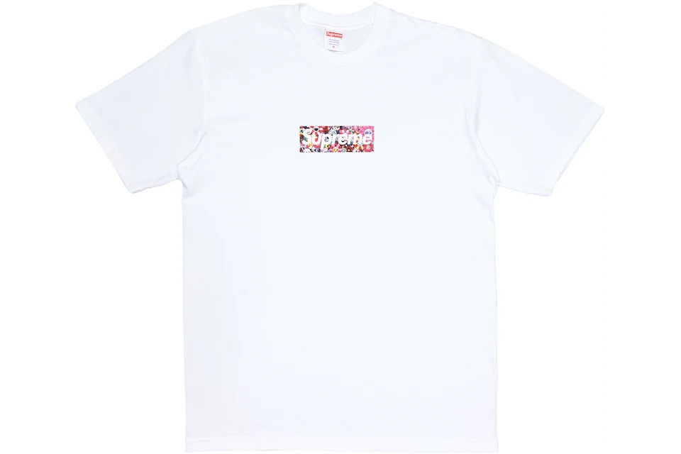 Supreme Takashi Murakami Covid-19 Relief Box Logo Tee White 