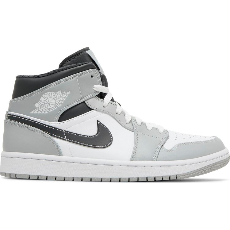 Tenis Air Jordan 1 Mid Light Smoke Grey Anthracite