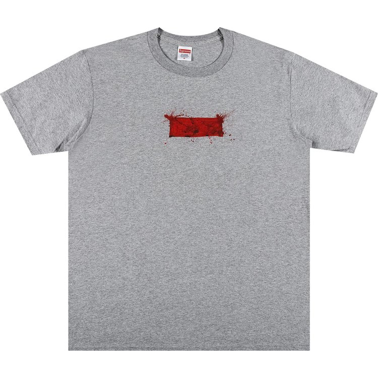 Supreme Ralph Steadman Box Logo Tee  Heather Grey