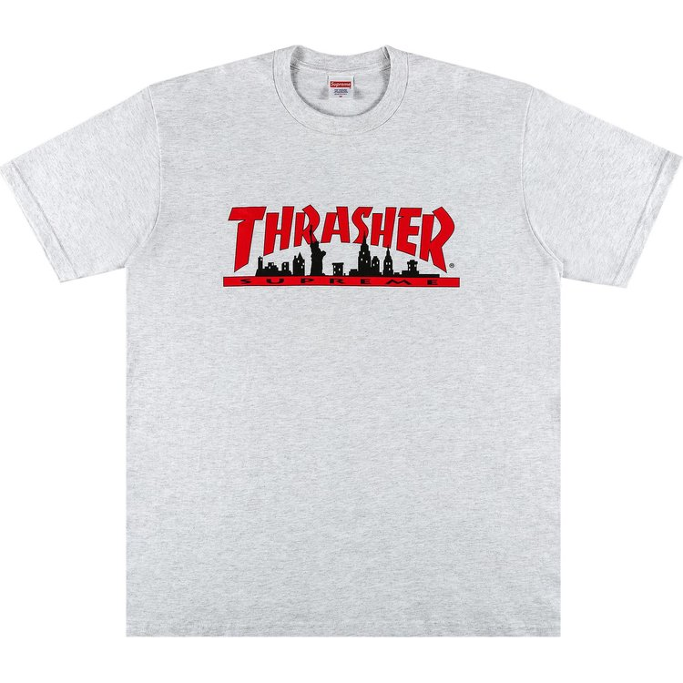 Supreme Thrasher Skyline Tee Ash Grey