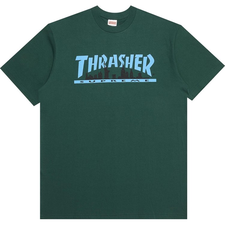 Supreme Thrasher Skyline Tee Dark Green