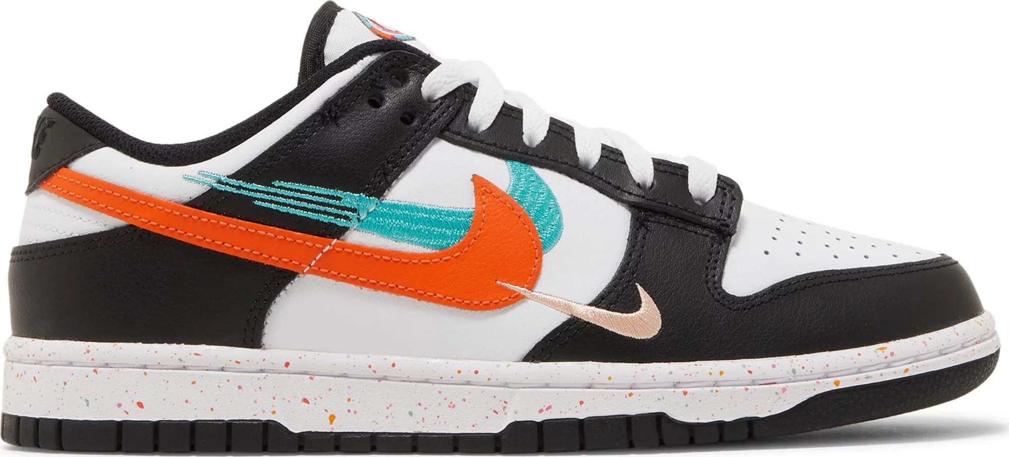 Tenis Nike Dunk Low Multi Swooshes White Washed Teal