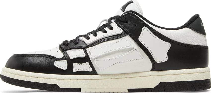 Tenis Amiri Skel Top Low Black White