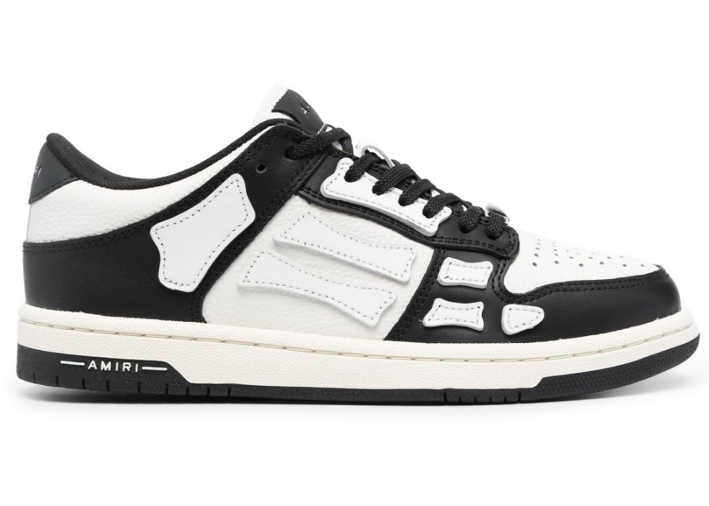 Tenis Amiri Skel Top Low Black White