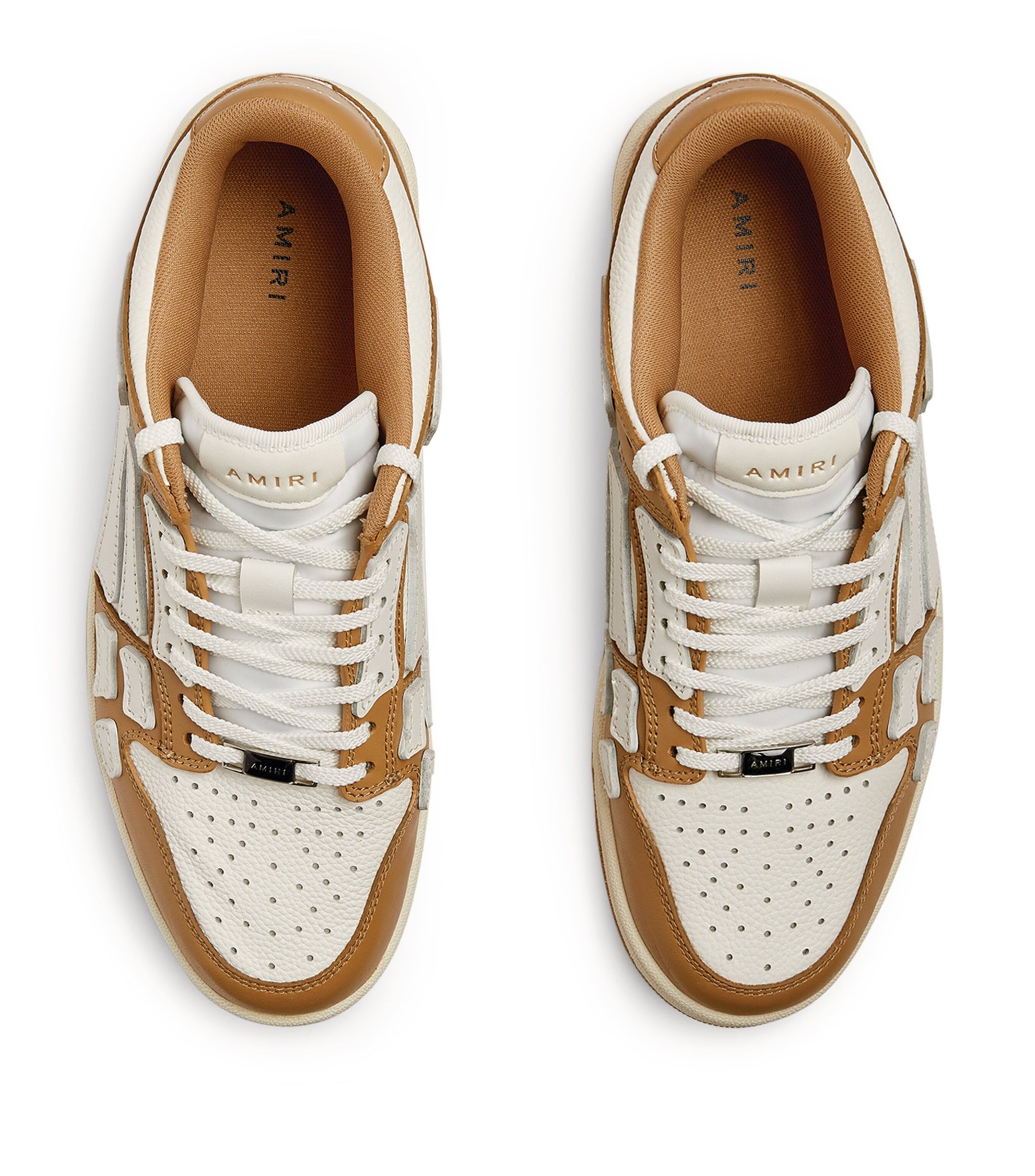 Tenis Amiri Skel Top Low White Brown