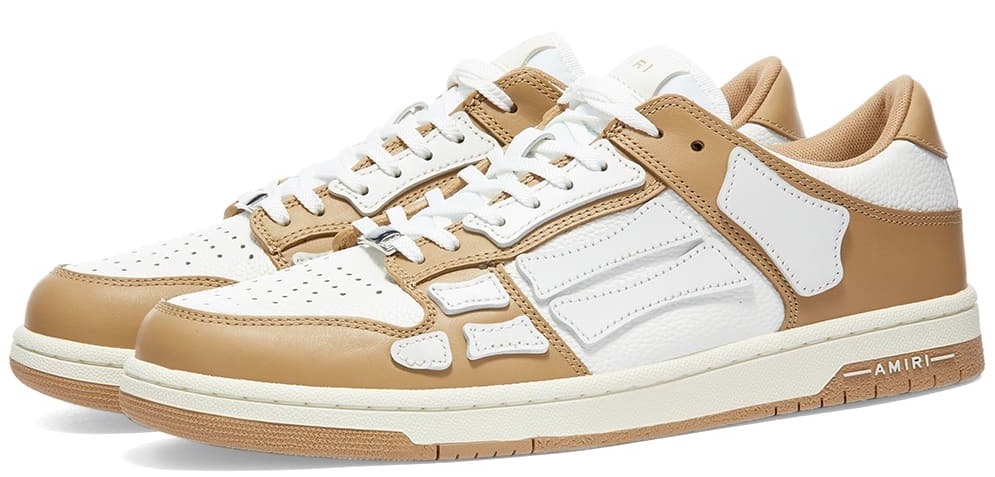 Tenis Amiri Skel Top Low White Brown