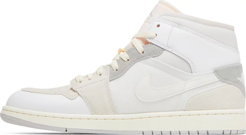 Tenis Air Jordan 1 Mid Se Craft Inside Out White Grey