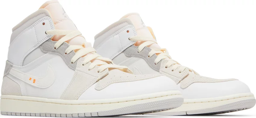 Tenis Air Jordan 1 Mid Se Craft Inside Out White Grey