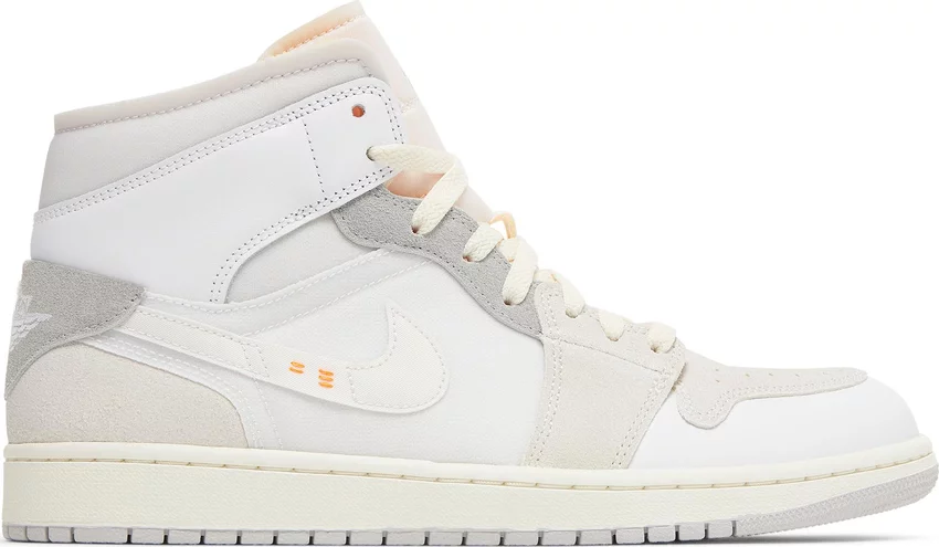 Tenis Air Jordan 1 Mid Se Craft Inside Out White Grey