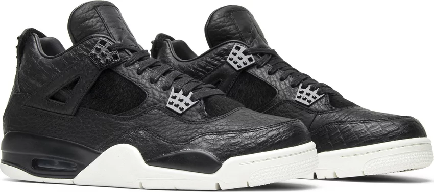 Tenis Jordan 4 Pony Hair Black