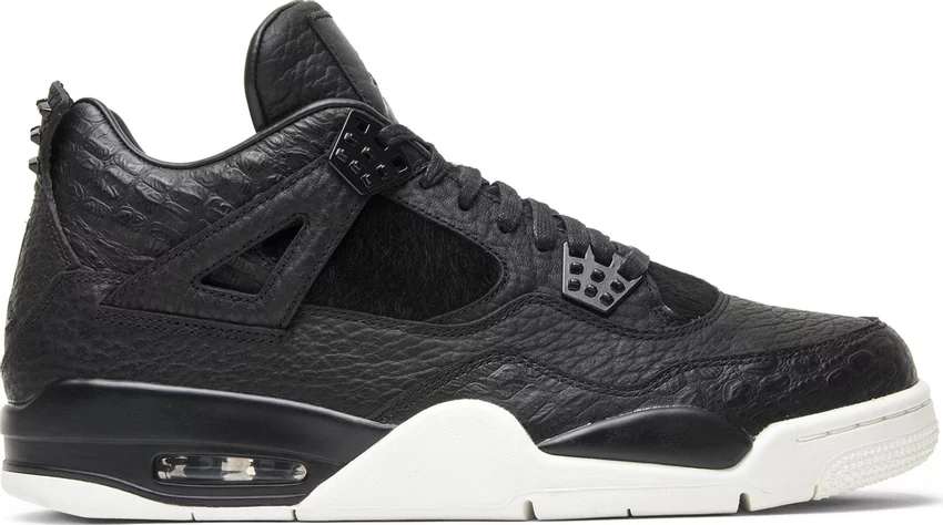 Tenis Jordan 4 Pony Hair Black