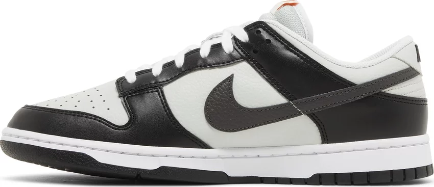 Tenis Nike Dunk Low Grey Black Orange Mini Swoosh
