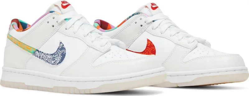 Tenis Nike Dunk Low White Multi-color Paisley