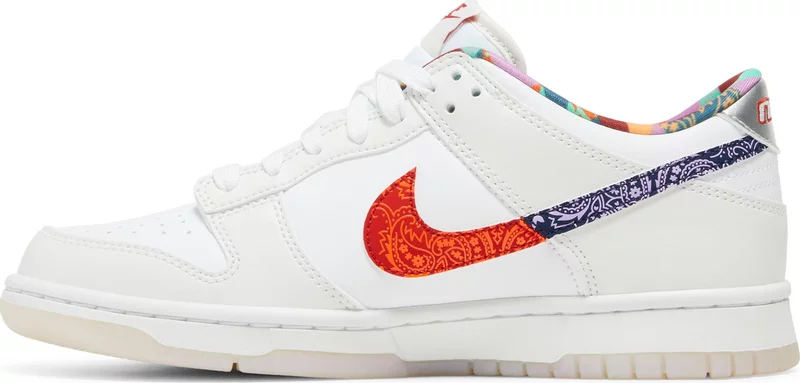 Tenis Nike Dunk Low White Multi-color Paisley
