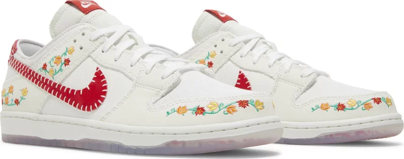 Tenis Nike Sb Dunk Low Decon N7 Opti Yellow University Red
