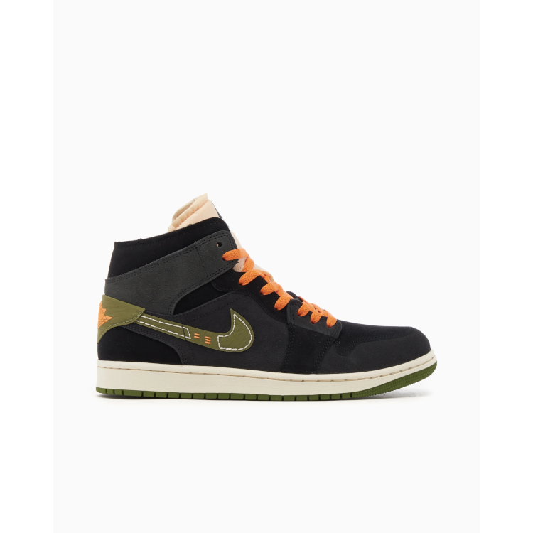 Tenis Jordan 1 Mid Se Craft Anthracite Light Olive