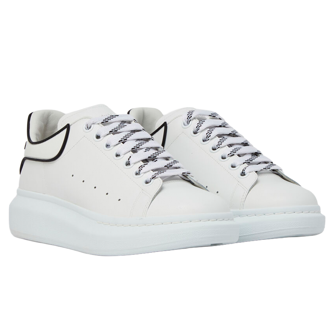 TENIS ALEXANDER MCQUEEN OVERSIZED WHITE BLACK TRIM