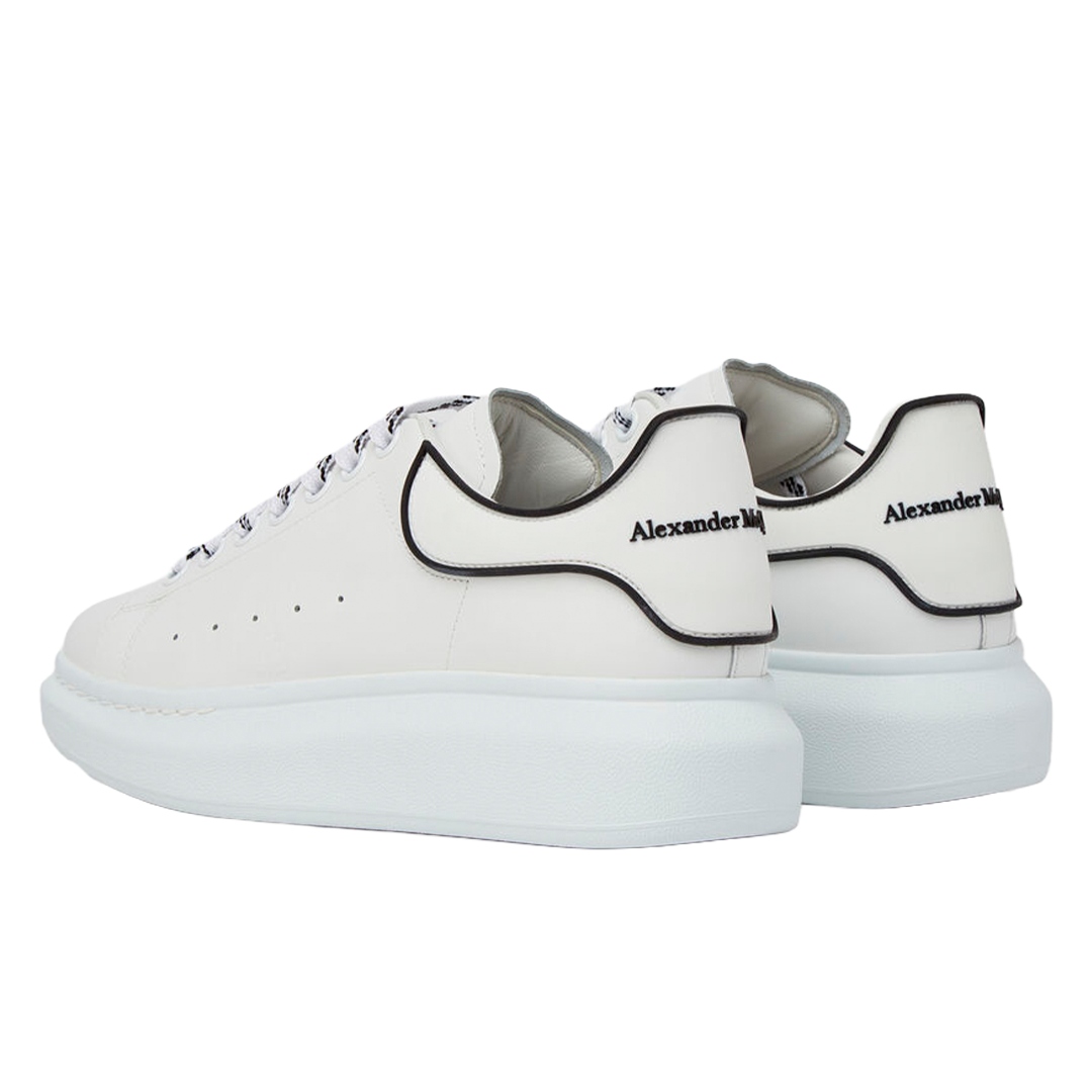 TENIS ALEXANDER MCQUEEN OVERSIZED WHITE BLACK TRIM