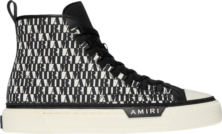 TENIS AMIRI COURT HI BLACK WHITE 