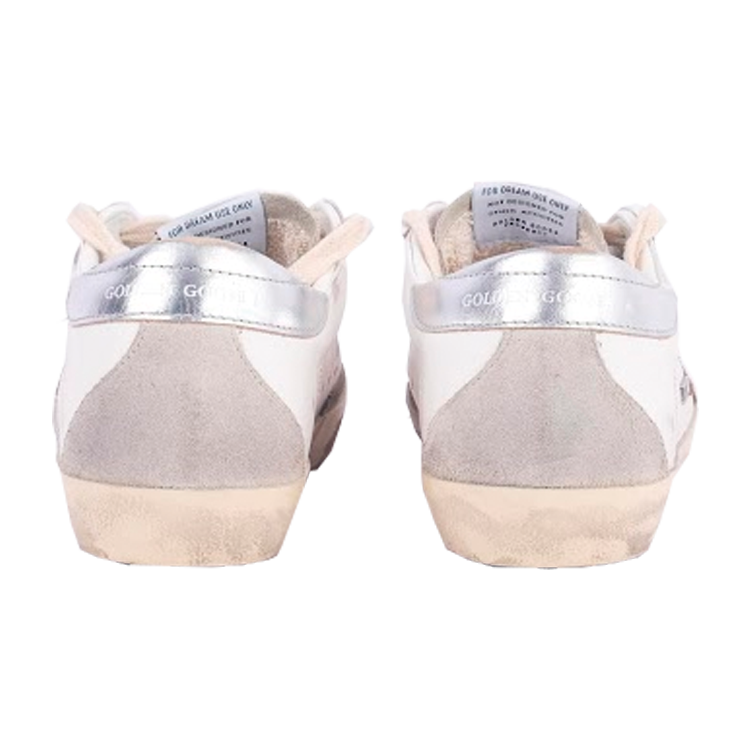 TENIS GOLDEN GOOSE SUPER STAR STAR WITH GOLD GLITTER AND ICE SUEDE APPLICATIONS