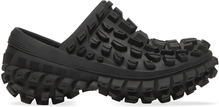 TENIS BALENCIAGA DEFENDER CLOG BLACK RUBBER