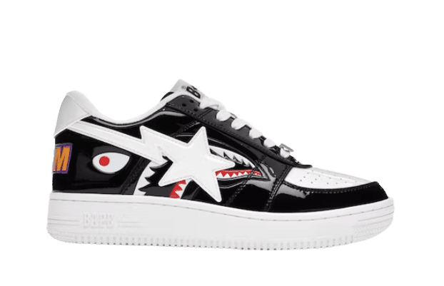 TENIS A BATHING APE BAPE STA LOW COLOR BLOCK SHARK BLACK
