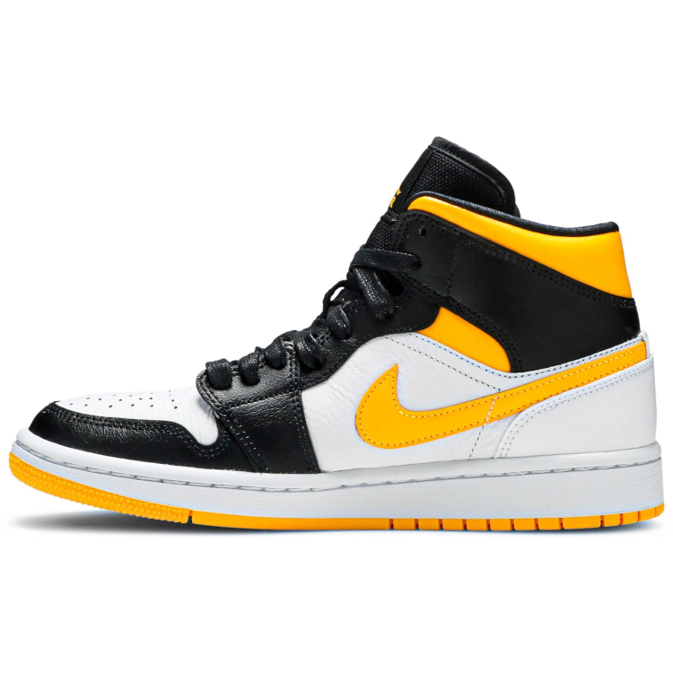 TENIS JORDAN 1 MID LASER ORANGE BLACK