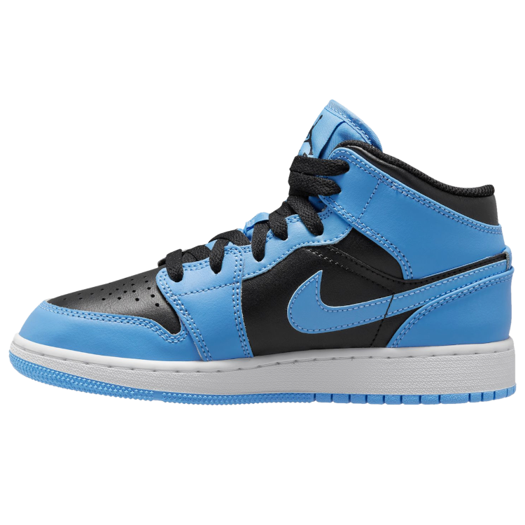 TENIS JORDAN 1 MID UNIVERSITY BLUE BLACK