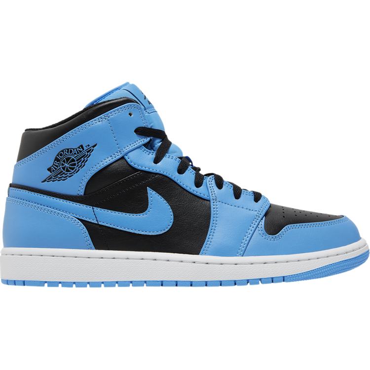 TENIS JORDAN 1 MID UNIVERSITY BLUE BLACK