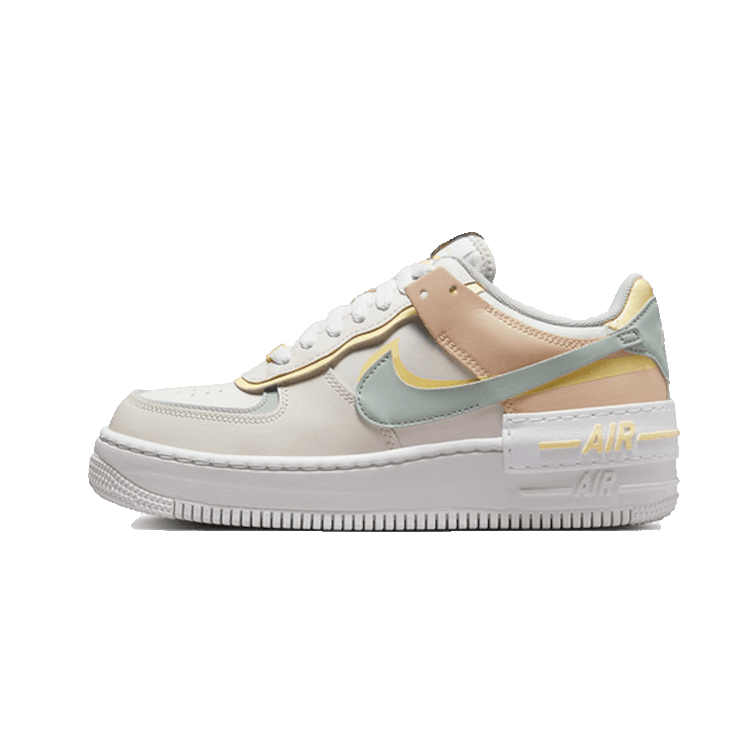 TENIS NIKE AIR FORCE 1 LOW SHADOW SAIL LIGHT SILVER CITRON TINT