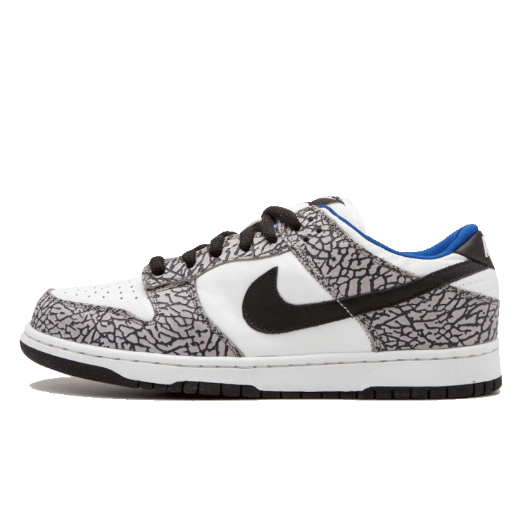 TENIS NIKE SB DUNK LOW SUPREME WHITE CEMENT 2002