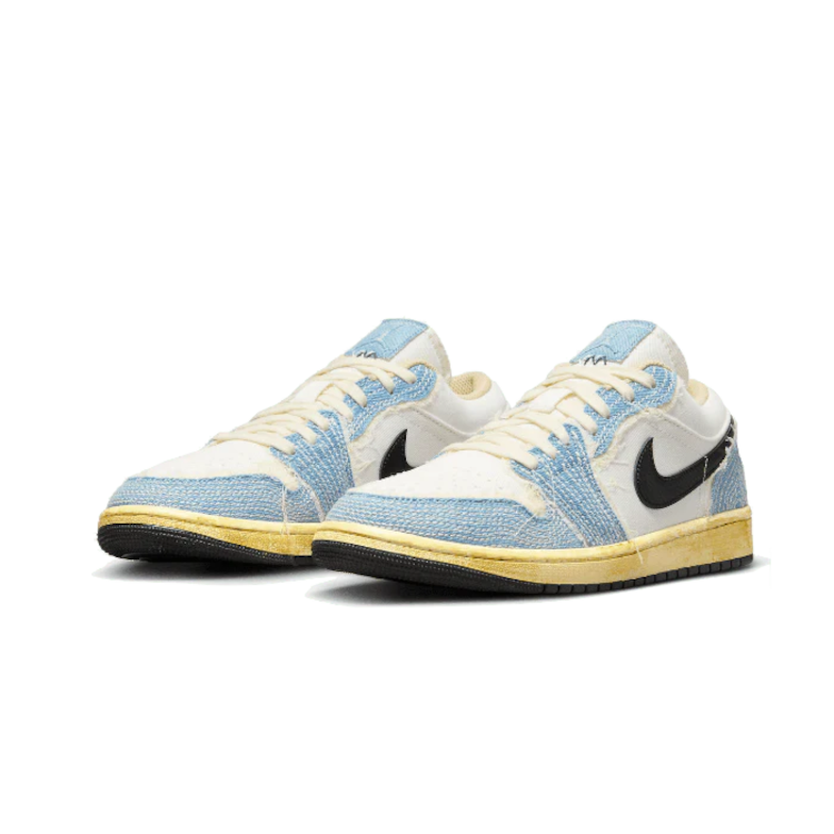 TENIS JORDAN 1 LOW SE WRMK SASHIKO DENIM