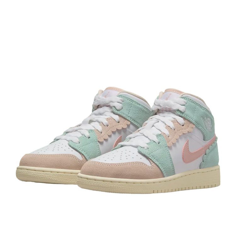 TENIS JORDAN 1 MID SE PINK OXFORD